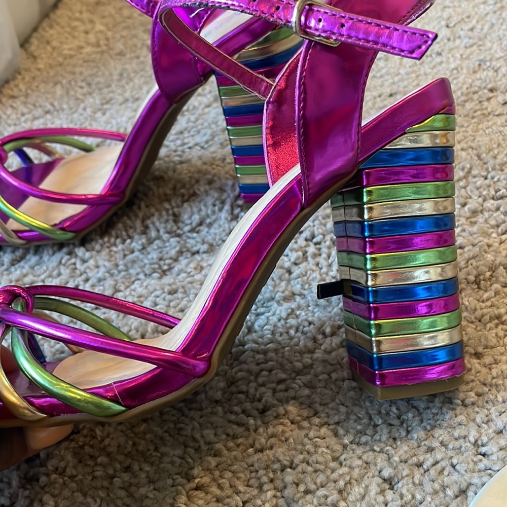 Multi Colored Heels - image 2